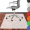 NOVA FORMA Bodenschutzmatte Chroma für Hartböden - farbige Bürostuhlunterlage aus robustem, rutschfestem BPA-freiem PE-Kunststoff - schützt vor Kratzern & Abnutzung - 90x120 cm Milky