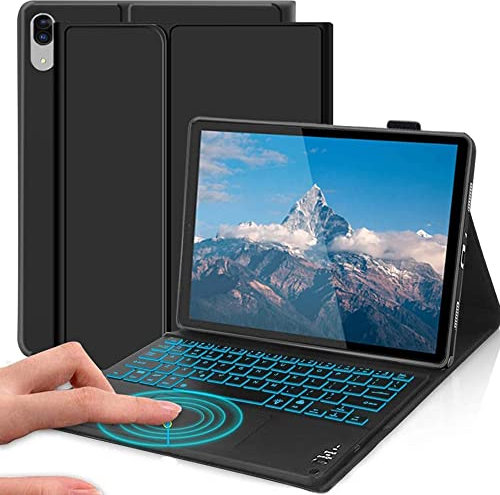QYiiD Custodia Tastiera con Trackpad per Lenovo Tab P11 pro 2020 11,5 Pollici (TB-J706F/TB-J706L), Italiana QWERTY Retroilluminata Tastiera Magnetica Rimovibile con Touchpad