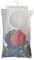 Fajyaz Hanging Mesh Laundry Hamper (30in*20in*2in) Large Dirty Clothes Bag, Can Be Used Behind The Door & Closet & Caravan& Bathroom (White)