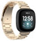 KAREN66 Armband Kompatibel mit Fitbit Versa 3/Sense Armband Versa 4/Sense 2 Armband Metall Ersatzarmband Wasserdicht Edelstahl Replacement Wrist Strap Zubehör Uhrenarmband (Vantage Gold)