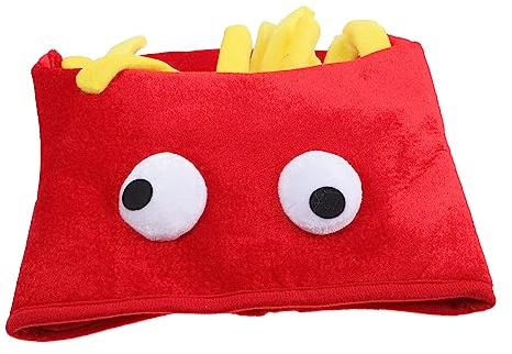 Toyvian Lustiger Pommes-hut Neuartige Pommes-frites-form-kappe Für Geburtstagsparty-ankleide