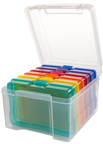 Hagmoo photo storage boxes 7x5,Archival Safe, Acid-Free Organizer for Preserving and Displaying Your Precious Memories
