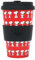 VARZI Dal 1956 ® - Tazza in RPET per caffé con tappo in silicone apribile, facile da portare 435 ml, Mug takeaway Quy Cup (Snoopy Red)