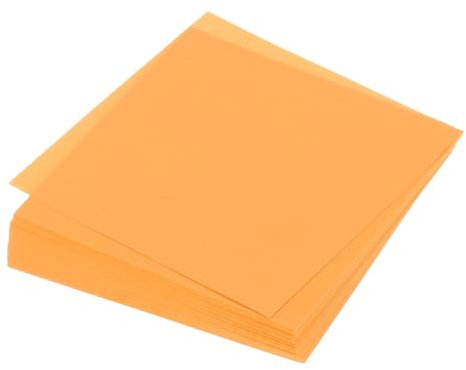 QUARKZMAN 100 Blatt Origami-Papier beidseitig fluoreszierendes Orange 10 x 10 cm 70 g/m² quadratisches Faltblatt für Kunsthandwerk, Anfänger, Geschenkdekoration
