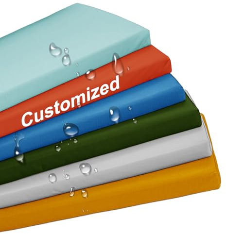 Benutzerdefinierte Bankkissen Bankauflage, Wasserdicht Sitzauflagen Für Bank, Rutschfeste Sitzkissen Bank Gartenbank Auflage, Outdoor Sitzpolster Bank Für Gartenmöbel, Bankpolster Outdoor (3cm Dicke)