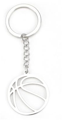 MUCOOS Basketball Anhänger Schlüsselanhänger, Metall-Schlüsselanhänger, Basketball-Design, Geschenk Für Frauen, Glücksbringer Für Den Schulanfang, Geeignet Für Freunde Und Mädchen, Die Sport Lieben