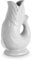 Wade WA967803WHT Pichet à poisson en faïence emblématique du patrimoine britannique fabriqué à Stoke-on-Trent, 1,2 l, blanc