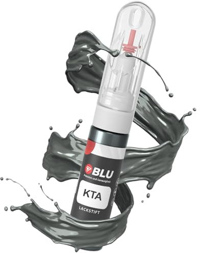 BLU Lackstift Auto kompatibel für Citroen KTA GRAU GRISCARLINITE | Auto Lack Reparatur 2in1 Ausbesserungslack Pinsel + Nadel