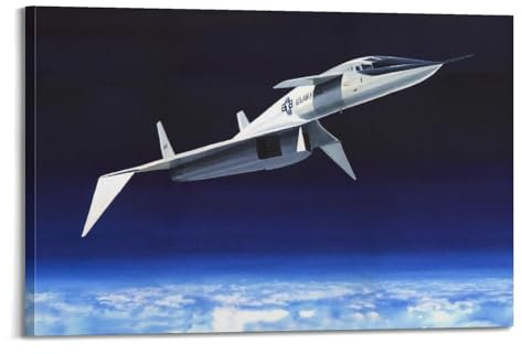 FYRCO Poster XB-70A Valkyrie Supersonic Bomber, dekoratives Gemälde, Leinwand, 40 x 60 cm
