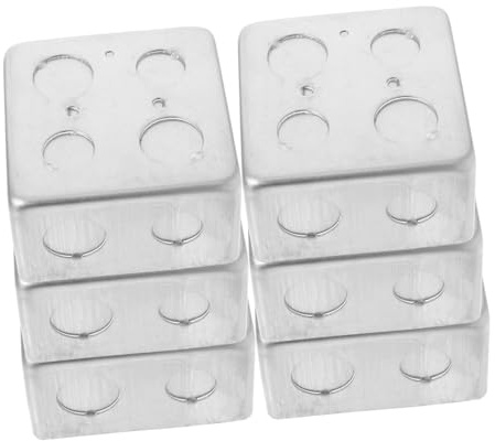iplusmile 6pcs Weatherproof Floor Plug Box Electrical Box Cable Trunking White for Outdoor Use Home Improvement