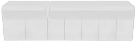 Holibanna Charging Cable Storage Box for Desk Organization Portable Case Compartments for Usb Cables Nightstand Cord Holder White