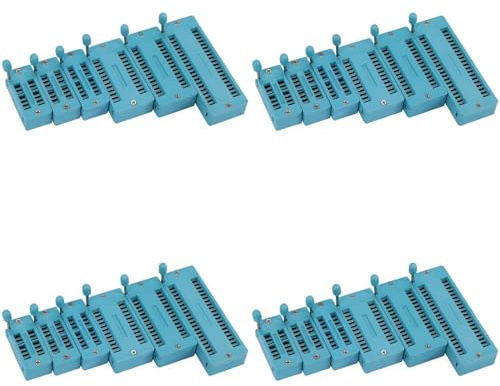 MVOSJFIE 24PC Universal 14/16/18/24/28/40 Pin IC Test Universal ZIF Socket Hot Home Improvement