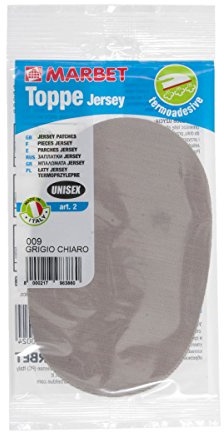 Marbet MB2.009 | Jersey Sportswear Patch | Iron-On | 16 x 10.5cm | Mid Grey