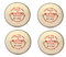 CW Maestro Cricket-Bälle, Weiß, 4 Stück, wasserfest, Alaun gegerbtes Leder, Gewicht 156 g