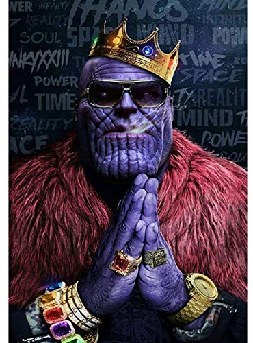Diamond Painting Kit für Erwachsene 5D DIY Full DrillDiamond Painting Set, Avengers Infinity War Thanos 30,5 x 40,6 cm