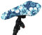 HUGS IDEA Beliebte Mode Hibiscus Art Indigo Blau Blume Radfahren Fahrradsattelbezug Outdoor Fahrradsattelbezug Sattelbezug Fahrradsitzschutz Elastisch Staubabweisend