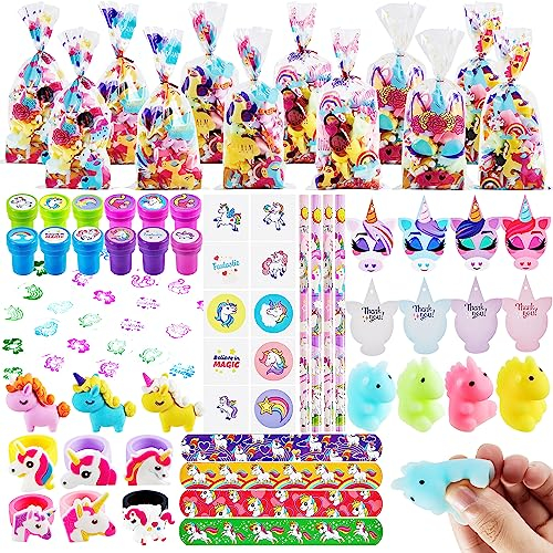 JOYIN 12 Stück Einhorn-Partygeschenk-Set, Einhorn Party Mitgebsel Kindergeburtstag, Kindergeburtstag Gastgeschenke Einhorn Mitgebsel Einhorn Party Spielzeug Einhorn Geburtstagsdeko