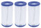 HIFROM HEPA 58012 Cartouche de rechange pour pompe de filtre de piscine de type III Intex A/C 500/800/5500 gallons FD2138 (lot de 3)