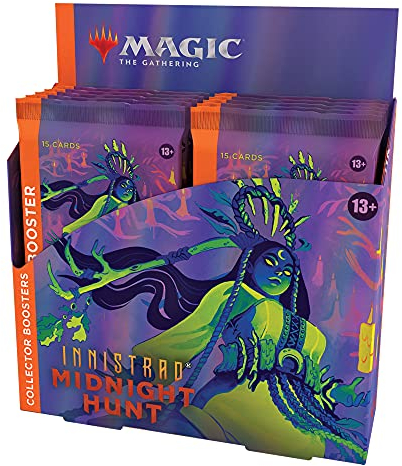 Magic the Gathering Innistrad: Mitternachtsjagd Sammler Display, 12 Booster (Englische Version)