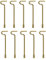 Interior Door Key for Bedroom Door, Bathroom Door Key Pin for Door Knob Lock - 10 Pack