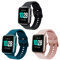 SUGARJAR Cinturino Compatibile per ID205L,19mm cinturino di ricambio Quick Release morbido silicone Classic per ID205S ID205G ID215G ID216 SW020 SW023 WF021 WF025 Uwatch3 UFIT GT Smartwatch