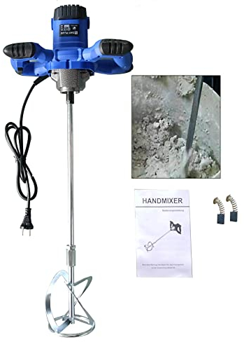 Elektrisches Mischwerkzeug Motar-Rührer Tragbarer Mixer für Beton Zement Putz Mörtel Farbe Professioneller Elektro-Rührer Handheld-Motar-Rührer mit 6 Geschwindigkeiten einstellbar