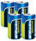 4 x Wilhelm Universal Baby Alkaline Batterien C LR14 1,5V