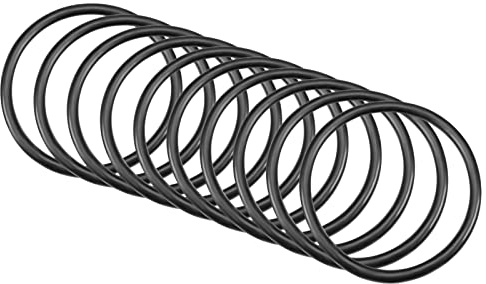 QUARKZMAN 37x32x2,5mm Nitrilkautschuk O-Ringe 10 Stück Schwarz | Rund Dichtungsscheibe für Wasserhahn Klempner Reparatur Dichtung Verbindung