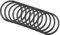 QUARKZMAN 37mm x 32mm x 2.5mm Nitrilkautschuk O-Ringe x 10 Stücke Rund Dichtungsscheibe für Wasserhahn Klempner Reparatur Dichtung Verbindung [Schwarz]