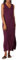 Amazon Essentials Robe en Jersey Très Longue, Encolure en V, Fendue sur Le Côté Femme, Violet Foncé, L