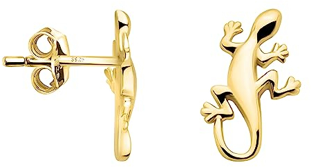 SOFIA MILANI - Damen Ohrringe 925 Silber - vergoldet/golden - Eidechse Ohrstecker - E2035