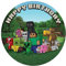YummyArt Edible Cake Topper - essbare Tortenaufleger Minecraft aus Fondant 20cm Durchmesser für eine Minecraft tortendeko kompatibel mit Minecraft geburtstagsdeko und Geburtstagsdeko Minecraft