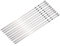Brochettes de Kebab, 10 pièces 50 cm de Long en acier inoxydable BBQ Barbecue Kebab nourriture brochettes de viande outils de gril en plein air brochettes fournitures de jardin