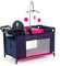 Bayer Design 62654AA Puppenbett mit Schrank, Hochstuhl, Mobile, Ablage, Bettdecke, Kissen, Kleiderbügel, Puppenzubehör