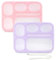 Bento-Box, 2 Stück, rosa und violett, glitzernd