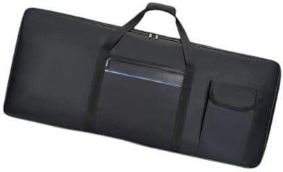 rockible 61 Key Keyboard Bag Keyboard Case Bag Padded Shoulder Bag Electronic Piano Cover Case Keyboard Gig Bag for Concert Travel, Small