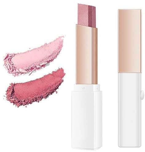 lomdung 2 Pièces Crayon Fards à Paupières Pailleté, Waterproof Gradient Fard Paupières Stylo, Stick Fard À Paupières Crème, Longue Durée Lisse Douce Eyeshadow Stick, Maquillage Des Yeux Rapides, Rose