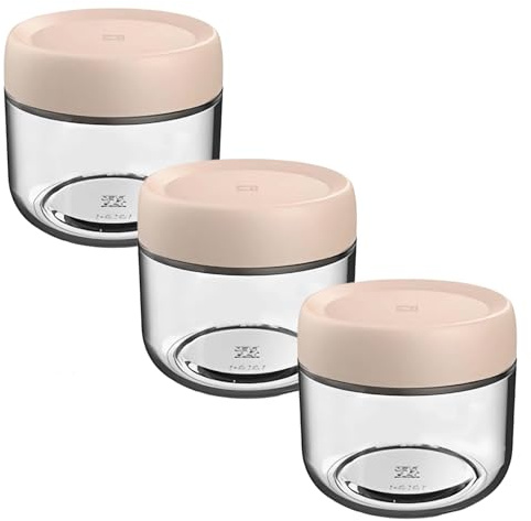 Eidoct 3-Pack 10oz Overnight Oats Jar Glass Jar with Lid Breakfast Pots | Overnight Oats Container, Yogurt Jars, Leakproof Oatmeal Salad Jars, for Breakfast Cereal Milk Fruit, Beige