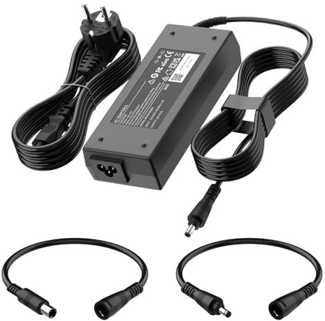 Etssembo 42V AC Netzteil Ladegeräte für Scooter, AC Hoverboard Ladekabel, E Scooter Ladekabel, für Elektrofahrräder, mit 2 Anschlüssen, für Hoverboard, Akku Lithium Batterie, Elektroroller (EU)