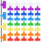 YUXIANLB 40 Pcs Cable Labels Medium, Multi-Color Cord Labels Tags Write on Labels for Organizing Wires and Identification, Multi-Purpose Cable Management Straps for Electronics and Cord Organizer
