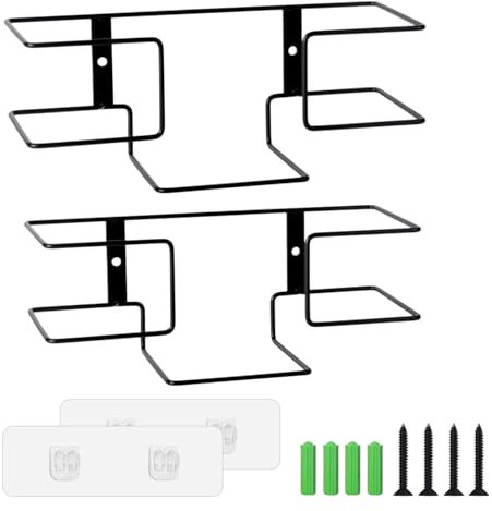 2 Stück Handschuhhalter, Metal Handschuhspender für Einweghandschuhe, kann zum Aufhängen abgeklebt oder perforiert werden. Einmalhandschuhe Schaufelhalter, bis zu 5KG tragen (Durchschnittsgröße)