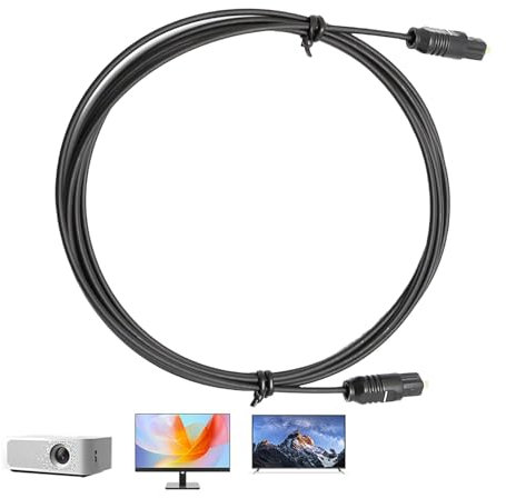 Cavo Audio Ottico Digitale - Cavo Audio Digitale OD2.2 | Cavo Audio Digitale , Cavo Audio Audio In Metallo In Metallo Ottico Da 1,5 M, Cavo Altoparlante SPDIF Ottico Per Home Theater, Sound Bar,