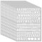 WD&CD 0.5 Inch 15Sheets Self Adhesive Vinyl Letter Number Symbol Stickers Alphabet for Kids Mailbox Suitcase Guitar Water Bottle Laptop Guitar Phone Case Scrapbooking, Artistic Letters White