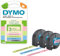 Dymo LetraTag Pastel Labels Starter Pack | 12mm x 4m Rolls | Pastel Green, Blue & Strawberry Cream | 3 Rolls of Plastic Self-Adhesive Label Tape | Authentic Labels for LetraTag Label Makers