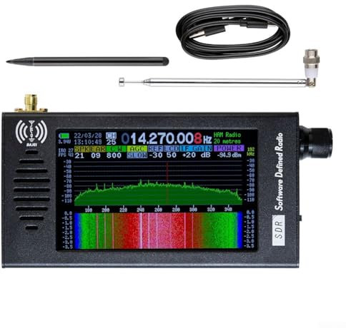 Ricevitore radio SDR-101, ricevitore radio portatile DSP da 4,3 pollici per CW/AM/FM, demodulazione digitale da 100 KHz a 149 MHz, ricevitori radio a onde corte