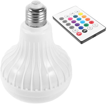 Angoily Ampoule Led Intelligente Avec Haut-parleur Intégré, Lumière Rgb Multicolore Réglable, 12w, Contrôle Via Smartphone, Lampe Connectée Pour Ambiance Maison, Enceinte Sans Fil