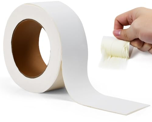 VGECEE Wohnwagen Dichtband Weiß 5cmx5m Butylkautschuk Klebeband Wasserdicht Butylkautschukband Bitumenband Selbstklebend Reparatur Klebeband Wohnmobil Dachabdichtung für Wohnwagen Dach Glas Fenster