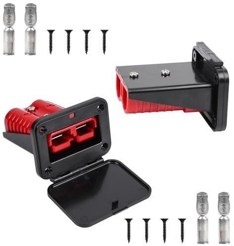 Gachiwar 175A Connecteur Batterie Rapide avec Couvercle, Prise Déconnexion pour Voiture, Camping-Car, Bateau, ATV, Camion, Tracteur, Treuil, Remorque, Grue – Kit Connecteur Haute Intensité