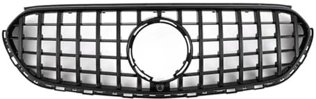 Front- und Kühlergrill GT Style Frontkühlergrill Einlassgitter Mesh Grill Fit für Mercedes Benz GLC X254 2023 2024+ Tuning-Zubehör(Gold)