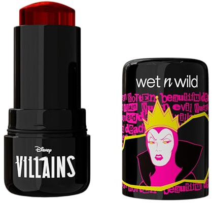 Wet n Wild x Disney Villains Extreme Evil Jelly Blush, Buildable Cream Blusher & Cheek Tint, Dewy Glow - Evil Queen Inspired Makeup, Poisonous